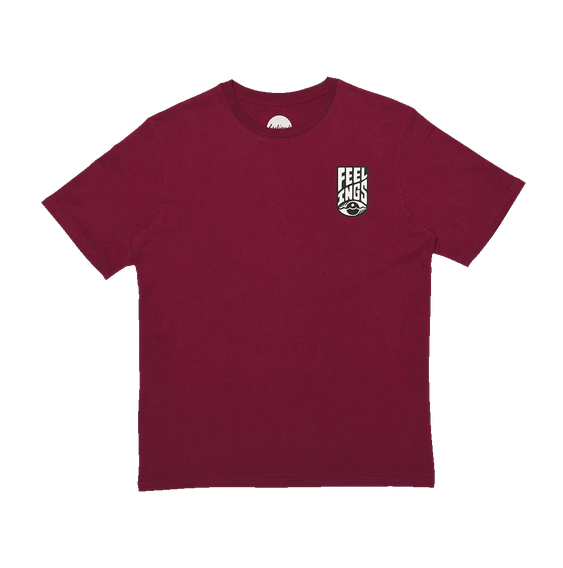 FEELINGS - LOGO TEE - BURGUNDY