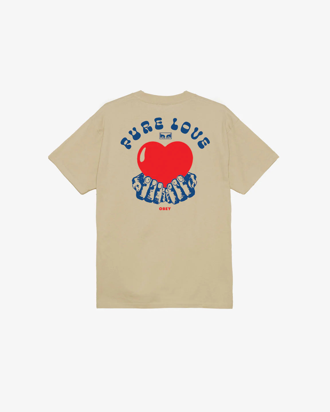 OBEY - OBEY PURE LOVE TEE - SAND