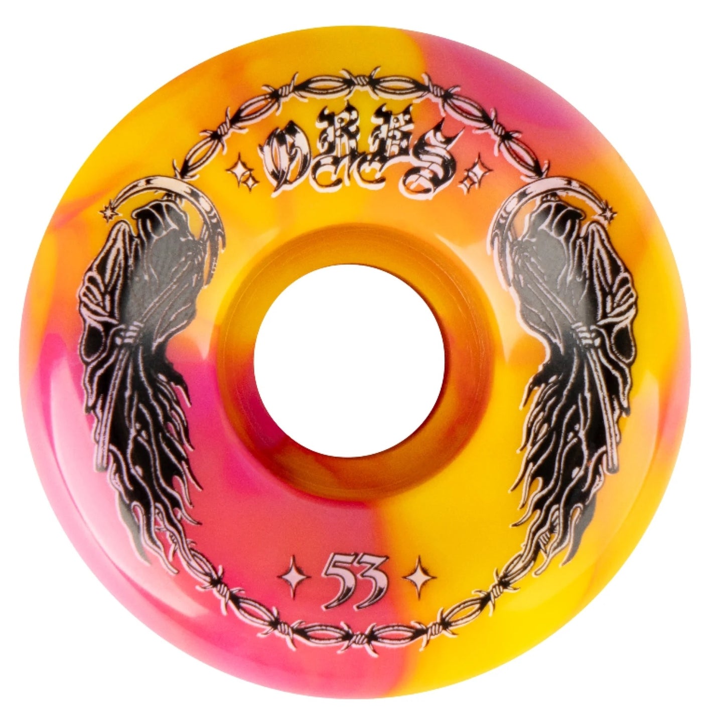 ORBS - SCPECTER SWIRLS - PINK/YELLOW - 99A - 53MM