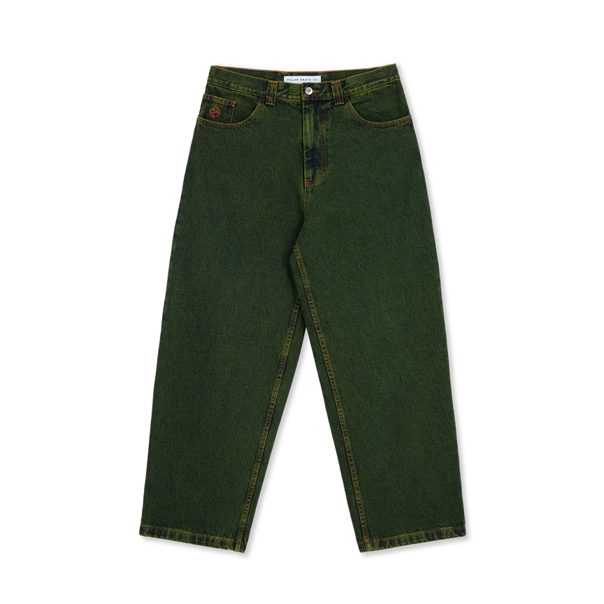 POLAR - BIG BOY JEANS - CHARTREUSE/BLUE