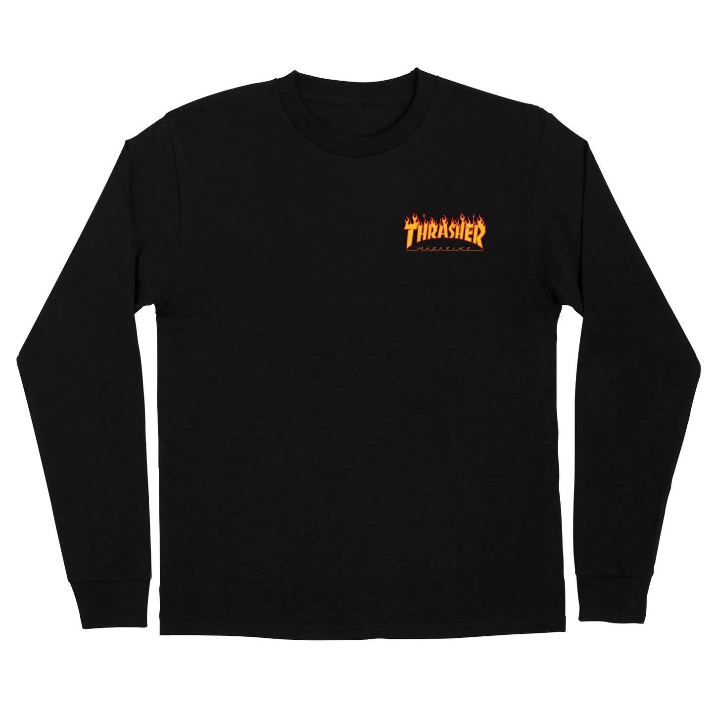 SANTA CRUZ x THRASHER - FLAME DOT LONGSLEEVE - BLACK