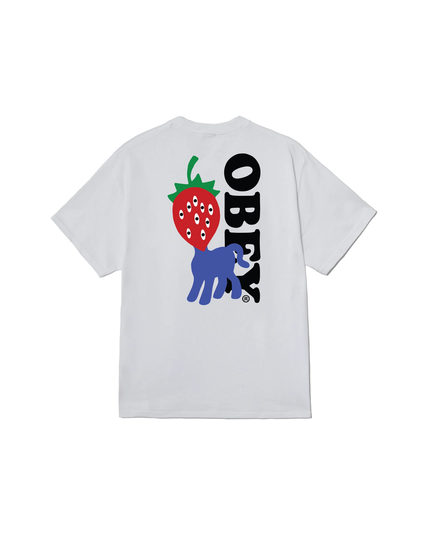 OBEY - STRAWBERRY TEE - WHITE