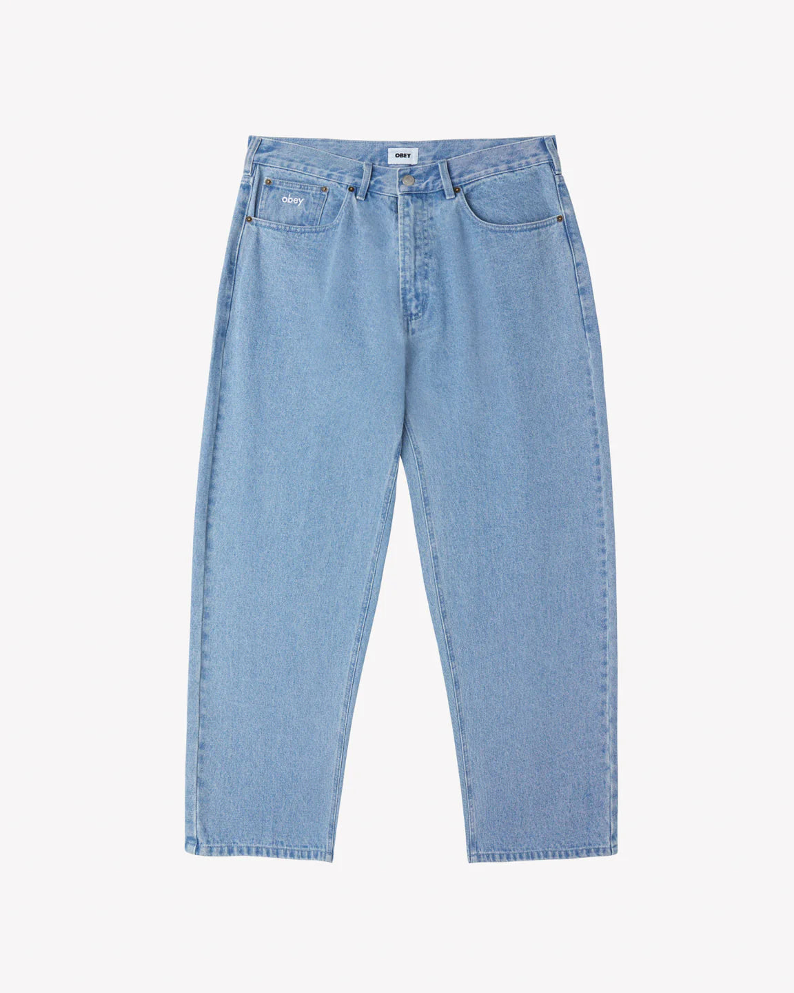 OBEY - BIGWIG BAGGY DENIM - LIGHT INDIGO