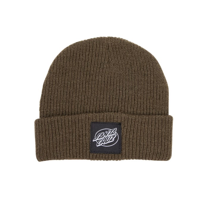 SANTA CRUZ - OVAL DOT MONO BEANIE - UNIFORM GREEN