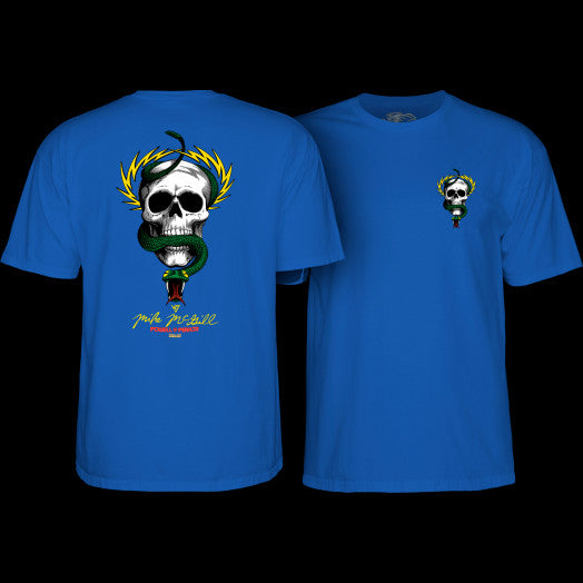 POWELL PERALTA - MCGILL SKULL & SNAKE TEE - ROYAL BLUE