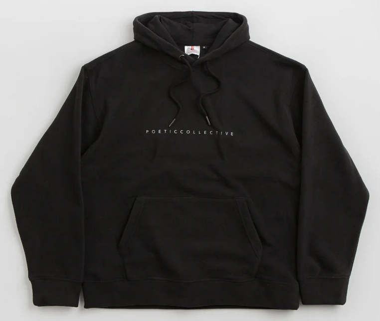 POETIC COLLECTIVE - FLEECE HOOD - BLACK