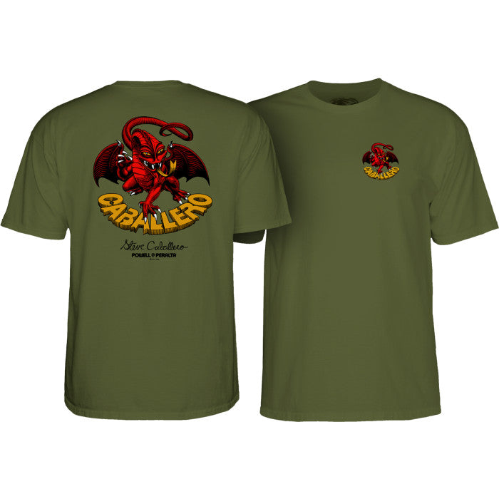 POWELL PERALTA - CAB DRAGON TEE - MILITARY GREEN