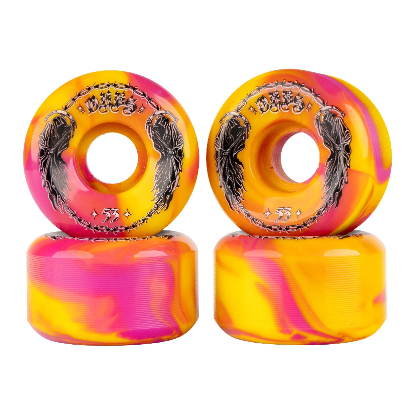 ORBS - SCPECTER SWIRLS - PINK/YELLOW - 99A - 53MM