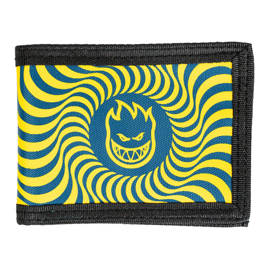 SPITFIRE - BIGHEAD SWIRL BI-FOLD WALLET - NAVY/GOLD