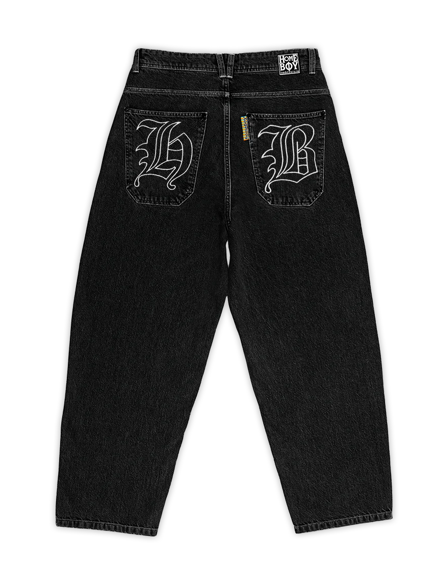 HOMEBOY - X-TRA MONSTER GOTHIC DENIM - WASHED BLACK