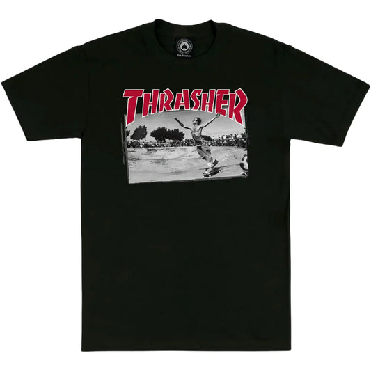 THRASHER - JAKE DISH TEE - BLACK