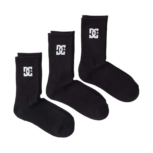 DC - CREW SOCKS - 3PK - BLACK