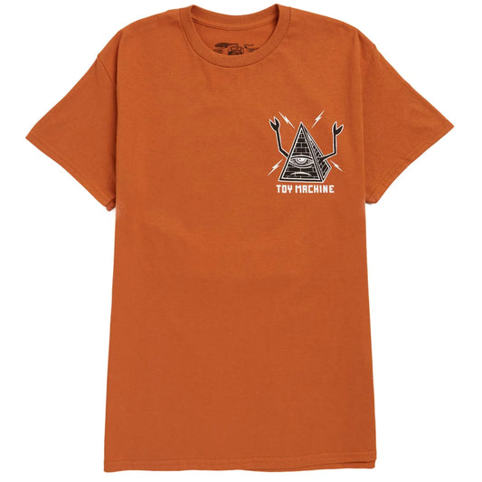 TOY MACHINE - PYRAMID SS TEE - OCHER