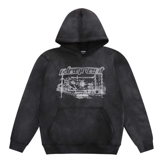 KEEP IT CLEAN - CLEANEST HOOD ACID WASH - BLACK