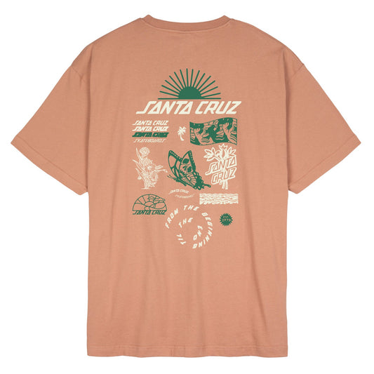 SANTA CRUZ - RISE 'N SHINE FRONT TEE - CLAY