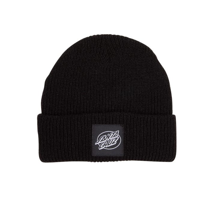 SANTA CRUZ - OVAL DOT MONO BEANIE - BLACK