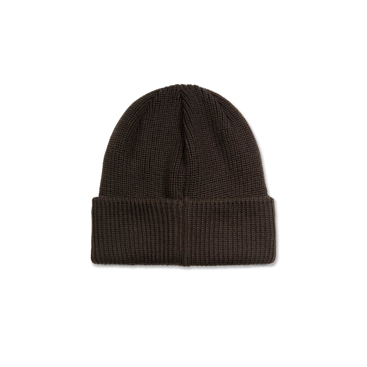 POLAR - DOUBLE FOLD MERINO BEANIE - BROWN