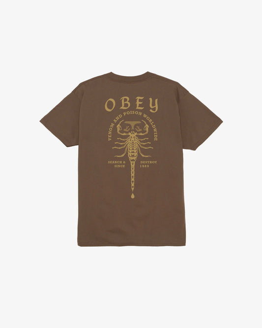 OBEY - SCORPION CLASSIC TEE - SILT