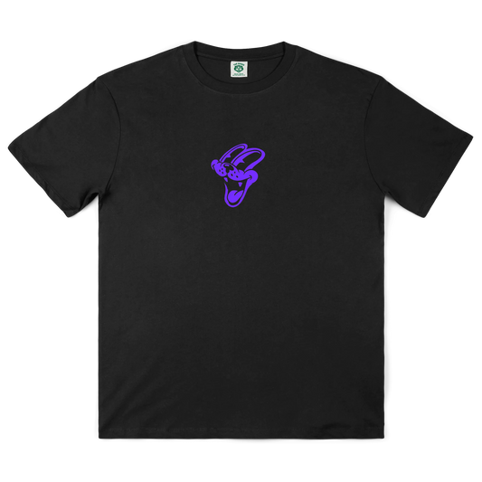 THE DUDES - LOOSE CANNON TEE - BLACK/PURPLE