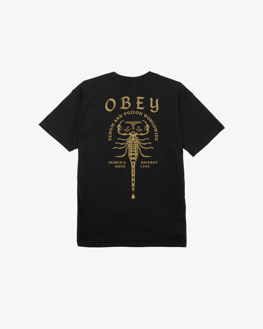 OBEY - SCORPION CLASSIC TEE - BLACK