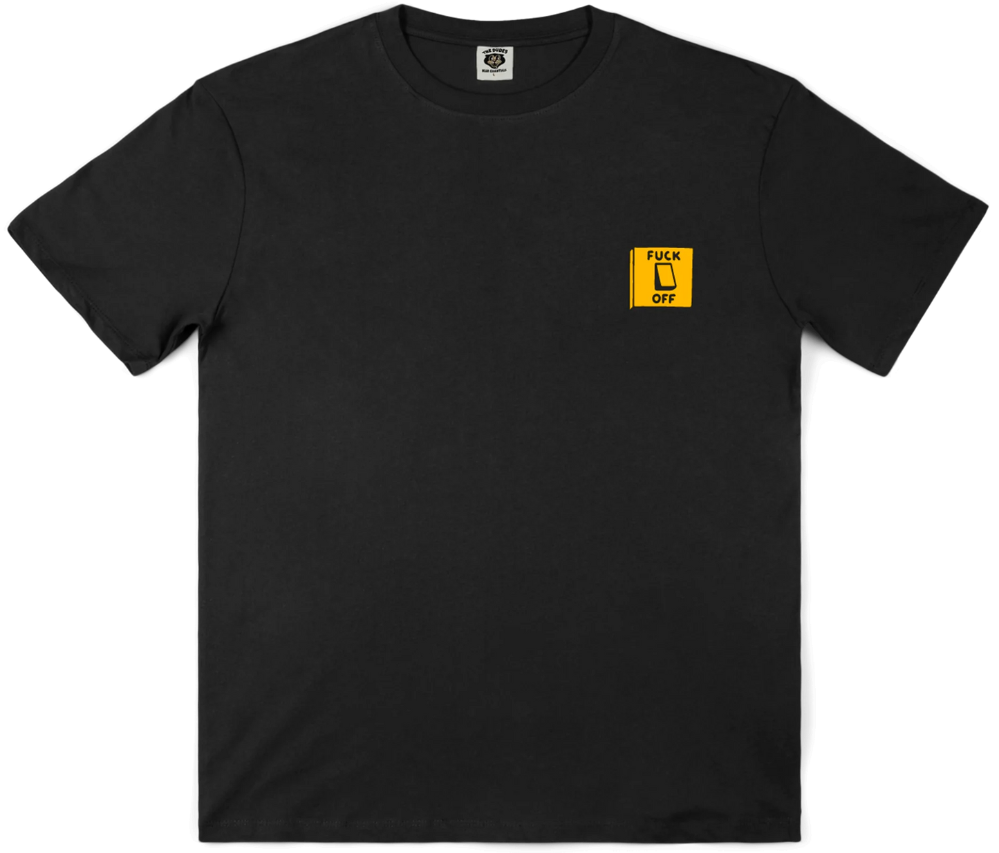 THE DUDES - SWITCH TEE - BLACK/YELLOW