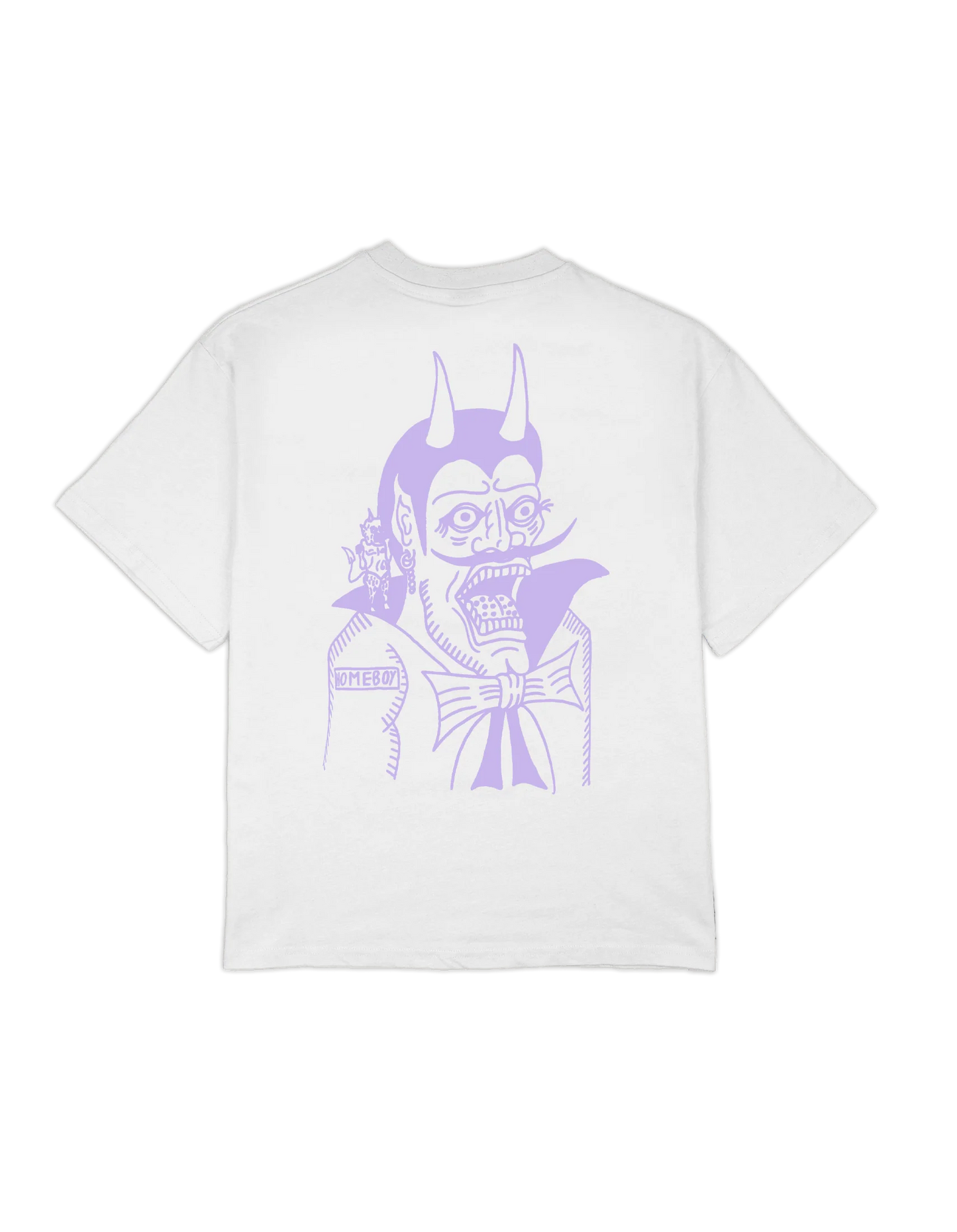 HOMEBOY - THE BIGGER HOMIE DEVIL TEE - WHITE