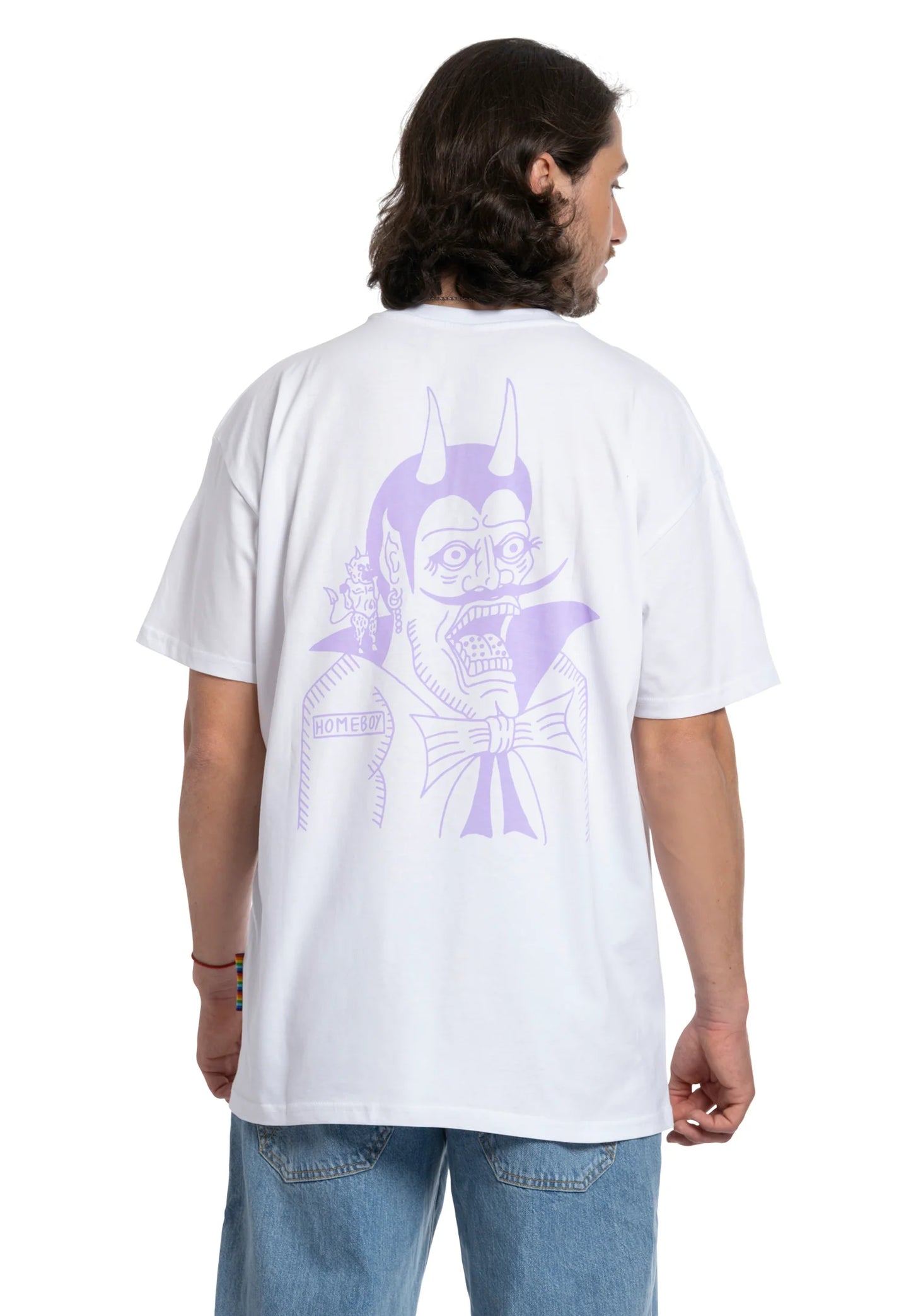 HOMEBOY - THE BIGGER HOMIE DEVIL TEE - WHITE