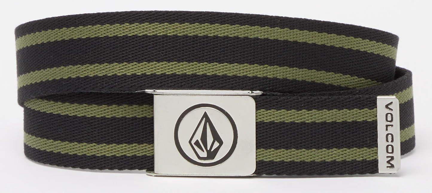 VOLCOM - CIRCLE WEB BELT - EXPEDITION GREEN