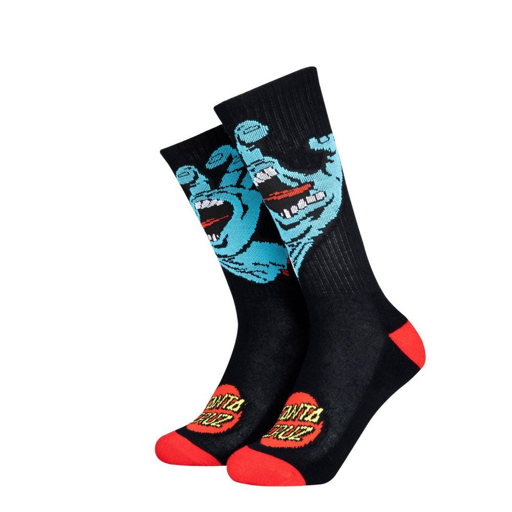 SANTA CRUZ - YOUTH SCREAMING HAND SOCK - BLACK