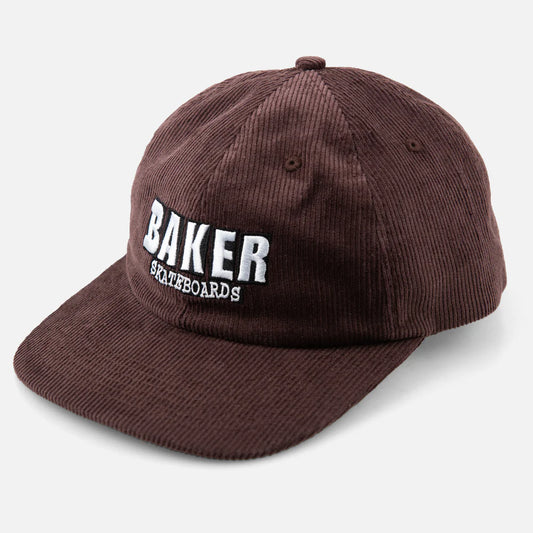 BAKER - BRAND LOGO SNAPBACK - BROWN CORDUROY