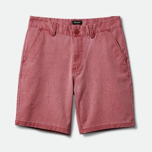 BRIXTON - CHOICE CHINO SHORT 19" - ISLAND BERRY VINTAGE WASH