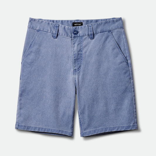 BRIXTON - CHOICE CHINO SHORT 19" - PACIFIC BLUE VINTAGE WASH