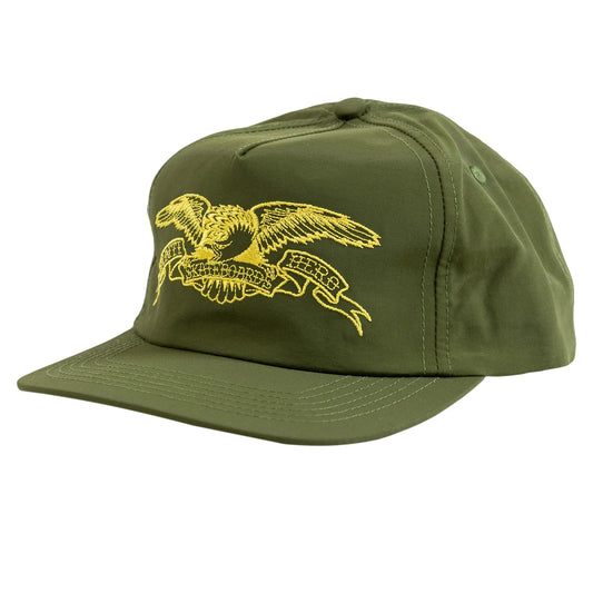 ANTI HERO - BASIC EAGLE SNAPBACK - OLIVE/YELLOW