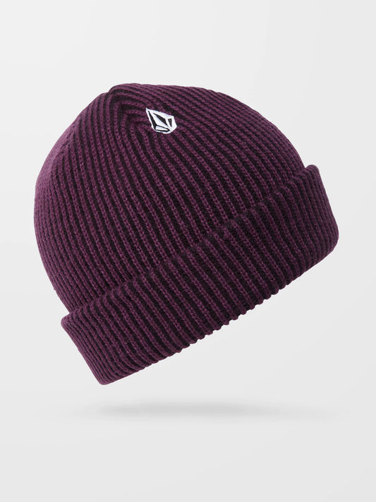 VOLCOM - FULL STONE CUFFF BEANIE - MULBERRY