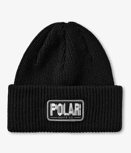 POLAR - EARTHQUAKE MERINO BEANIE - BLACK