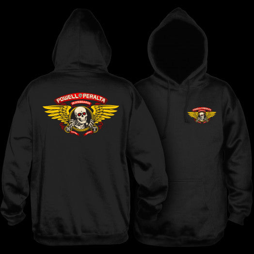 POWELL PERALTA - WINGED RIPPER HOODIE - BLACK