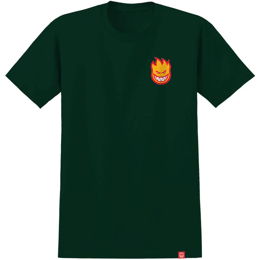 SPITFIRE - LIL BIGHEAD FILL TEE - FORREST GREEN/RED/GOLD