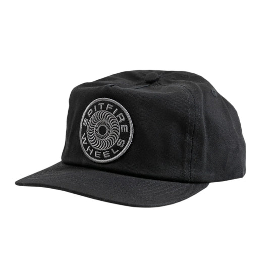 SPITFIRE - CLASSIC 87' SWIRL PATCH SNAPBACK - BLACK/BLACK