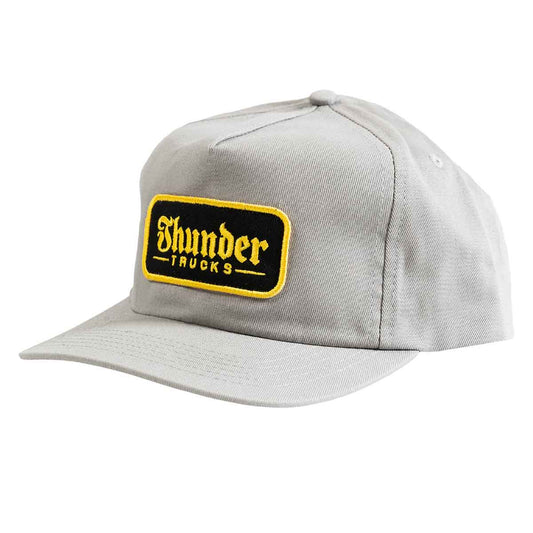 THUNDER - SCRIPT PATCH SNAPBACK - GREY/GOLD