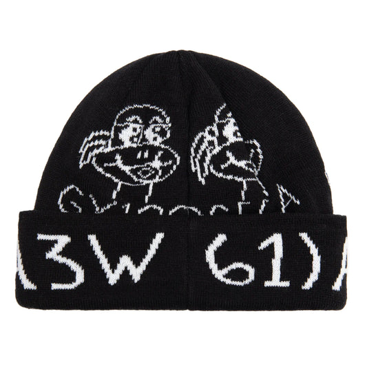 GX1000 - 61A3HT3TA3W BEANIE - BLACK/BLACK - OS