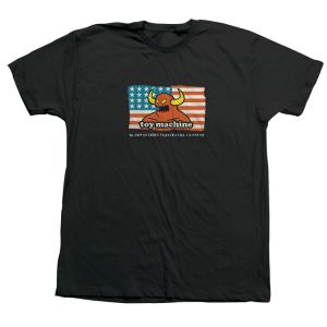 TOY MACHINE - AMERICAN BSC TEE - BLACK