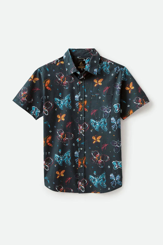 BRIXTON - BB BLOOM S/S WVN - BLACK