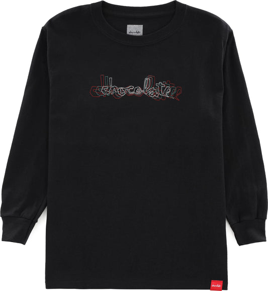 CHOCOLATE - FOCUS CHUNK L/S YOUTH TEE - BLACK