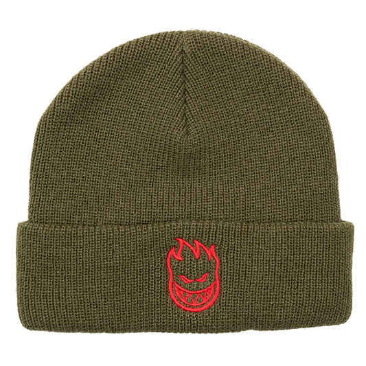 SPITFIRE - BIGHEAD CUFF BEANIE - OLIVE/RED