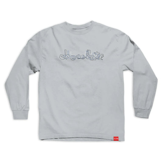 CHOCOLATE - FOCUS CHUNK L/S YOUTH TEE - SILVER